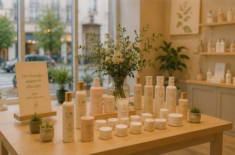 Intérieur présentation produit boutique LM Kosmetic